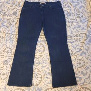 Levi's 515 boot cut dark blue blue denim jeans Flap pockets size 14S